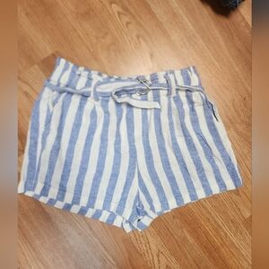 Love Tree Striped Shorts, Size L